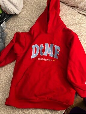 DtMF Bad Bunny Red Hoodie
